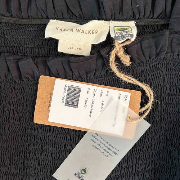 NWT Karen Waker 100% Organic Cotton Altitude Top Size S - Picture 13 of 13